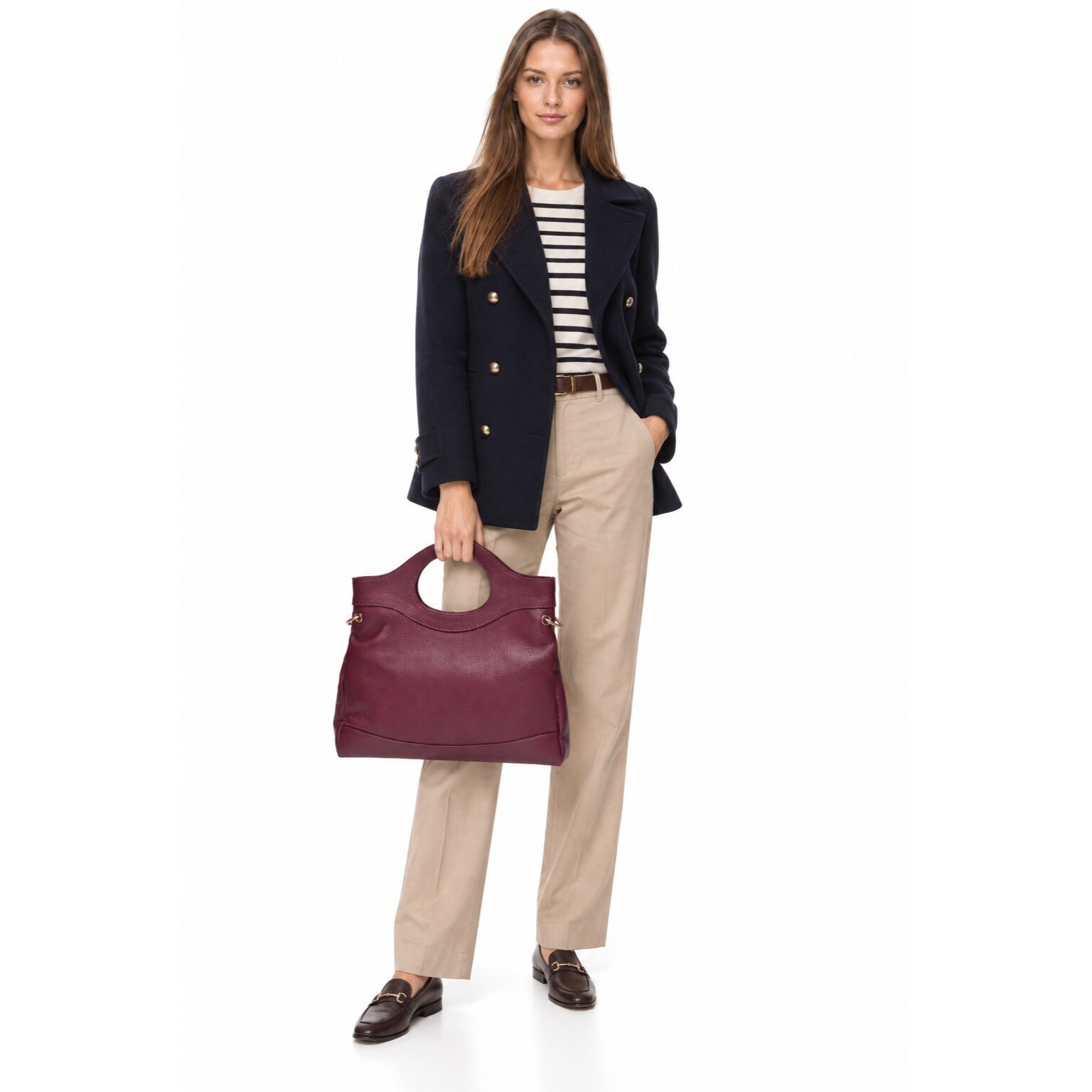 Borsa a mano Anna Luchini Bordeaux