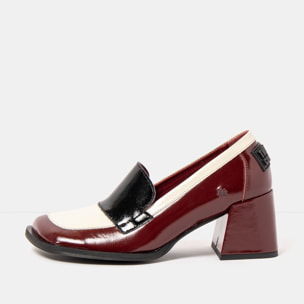 Zapatos con tacón 1705 NAPPA SHINNY BURDEOS/ VERONA color Burdeos