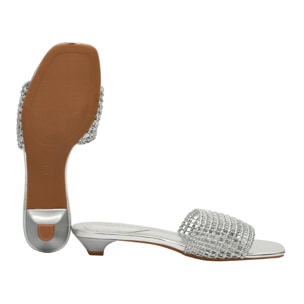 Ciabatta intreccio - tacco 3,5 cm