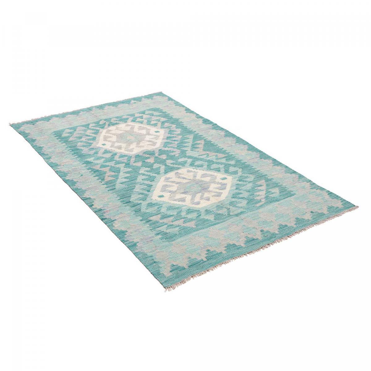 Tapis kilim, motif géométrique authentique, tissé à plat, MUKAZ