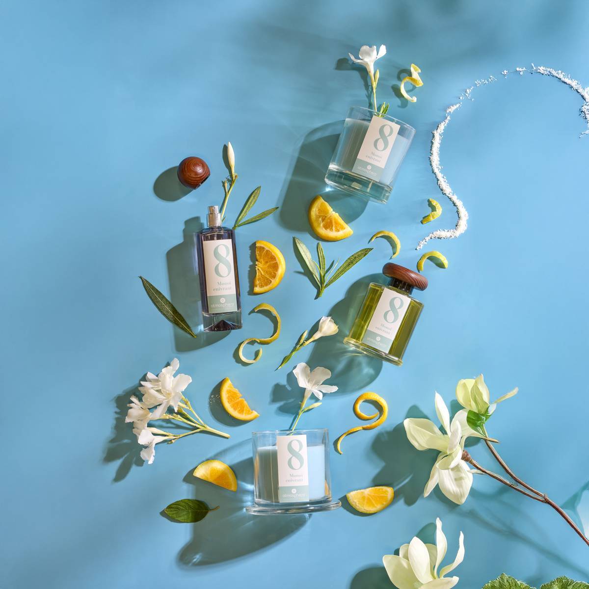 Bougie parfumée 180g Numia Monoï enivrant