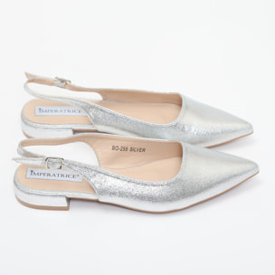 Ballerine slingback in simil pelle verniciata