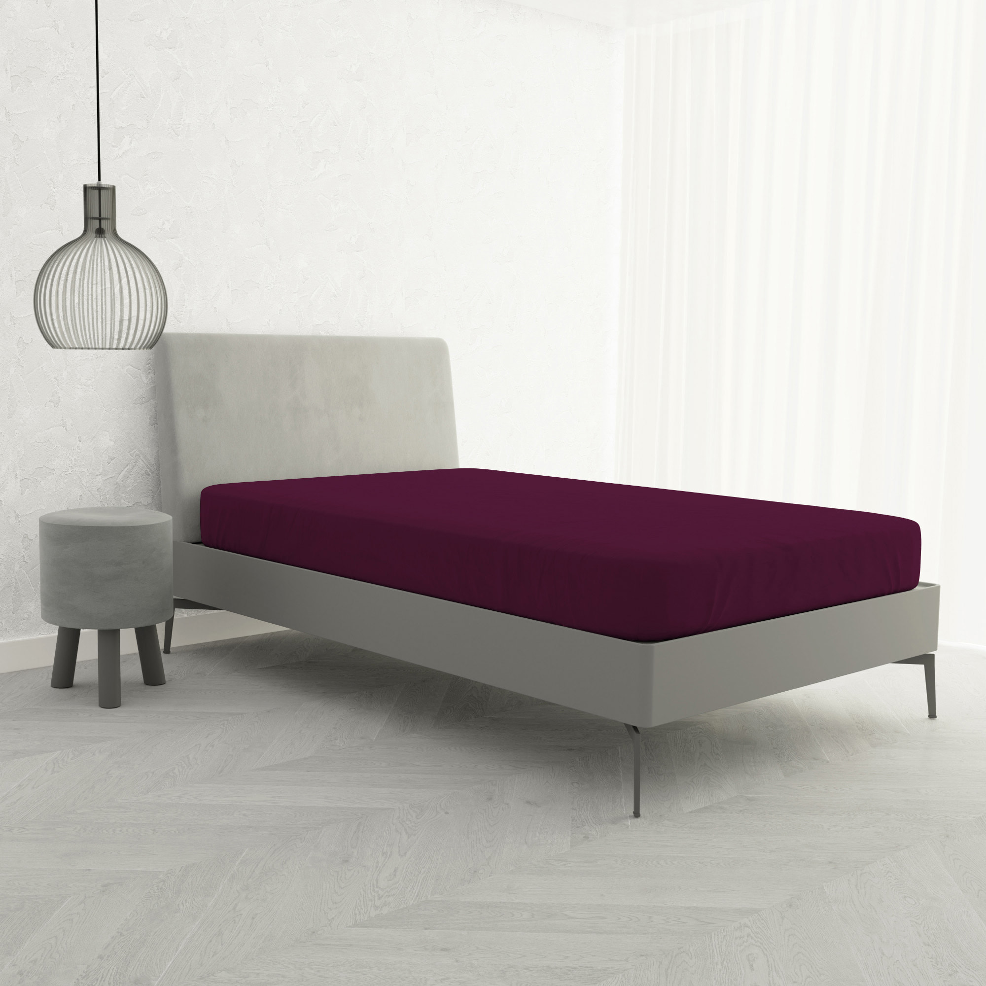 LENZUOLO SOTTO CON ANGOLI MAX COLOR, 100% COTONE MADE IN ITALY - PIAZZA E MEZZA