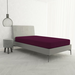 LENZUOLO SOTTO CON ANGOLI MAX COLOR, 100% COTONE MADE IN ITALY - PIAZZA E MEZZA