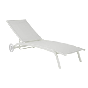 Set 2 Tumbonas – Aluminio y textilene gris