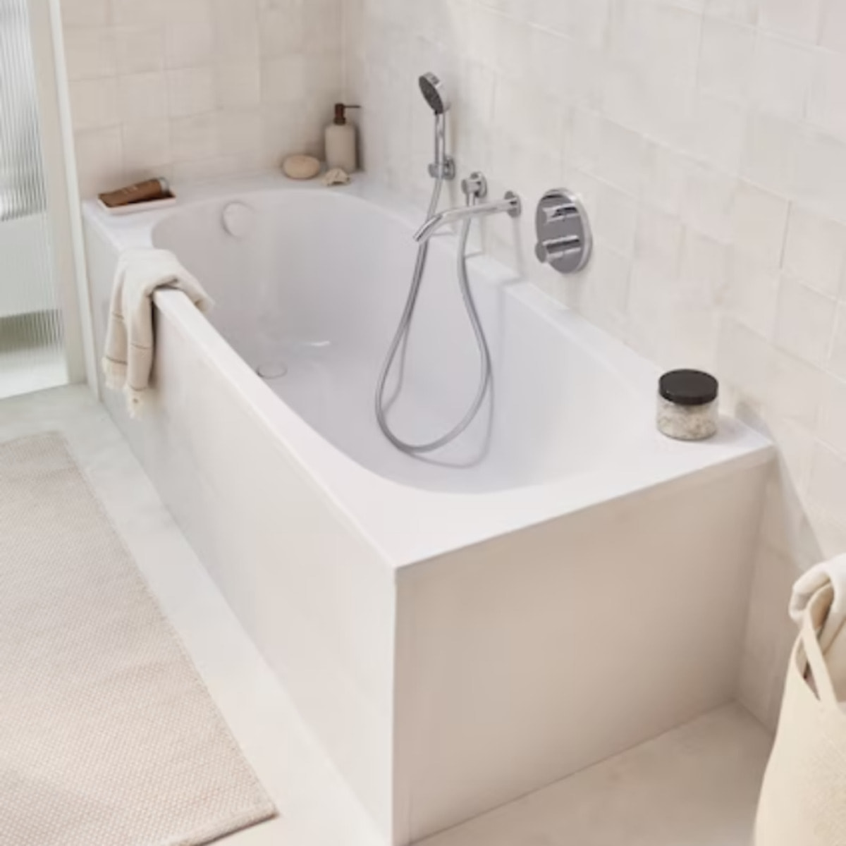 Baignoire Bastille blanc mat