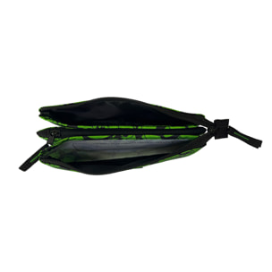 Estuche Triple Minecraft Cubos. Interior totalmente forrado y personalizado.
