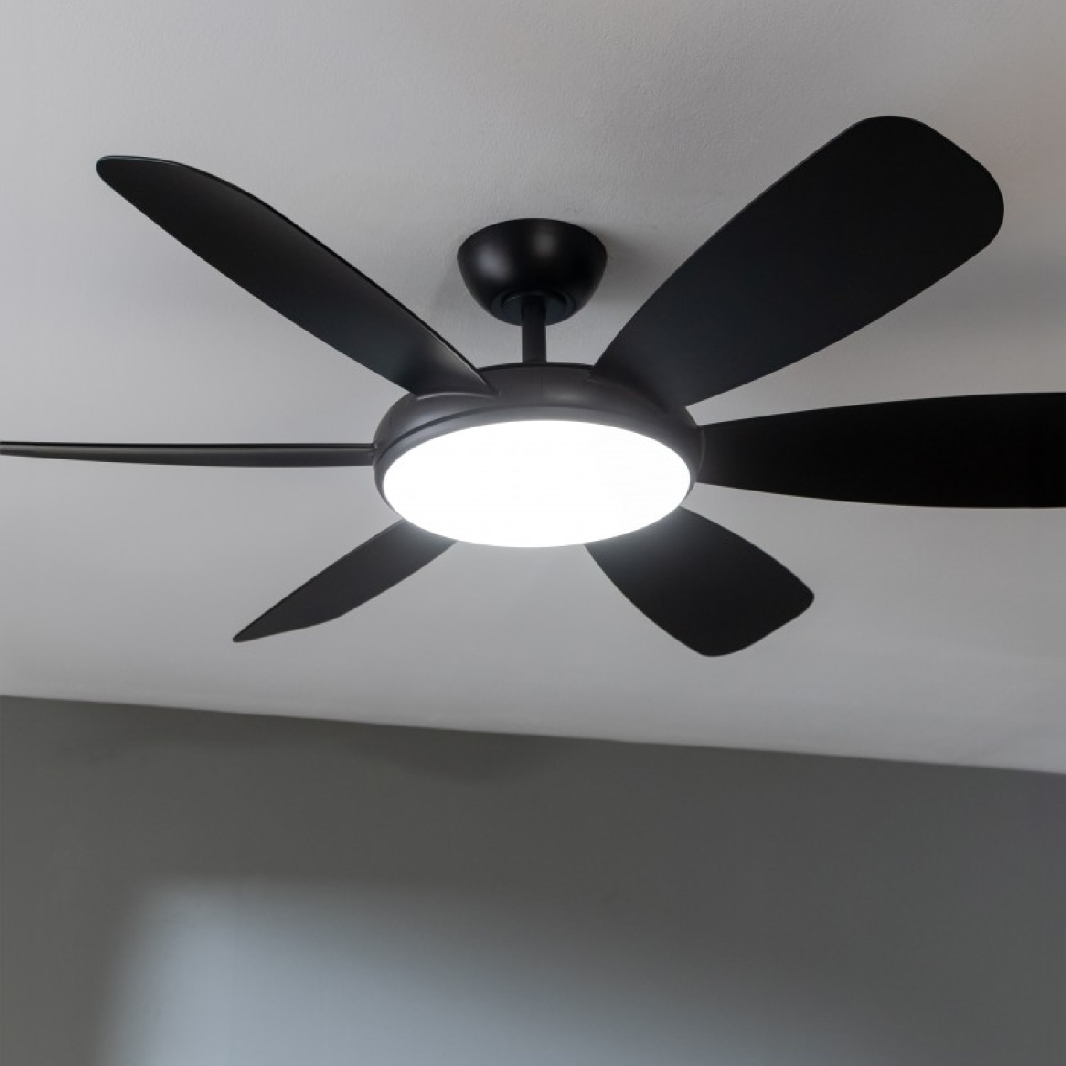 Cecotec Ventilatore da soffitto con luce EnergySilence Aero 5200 Black Pro