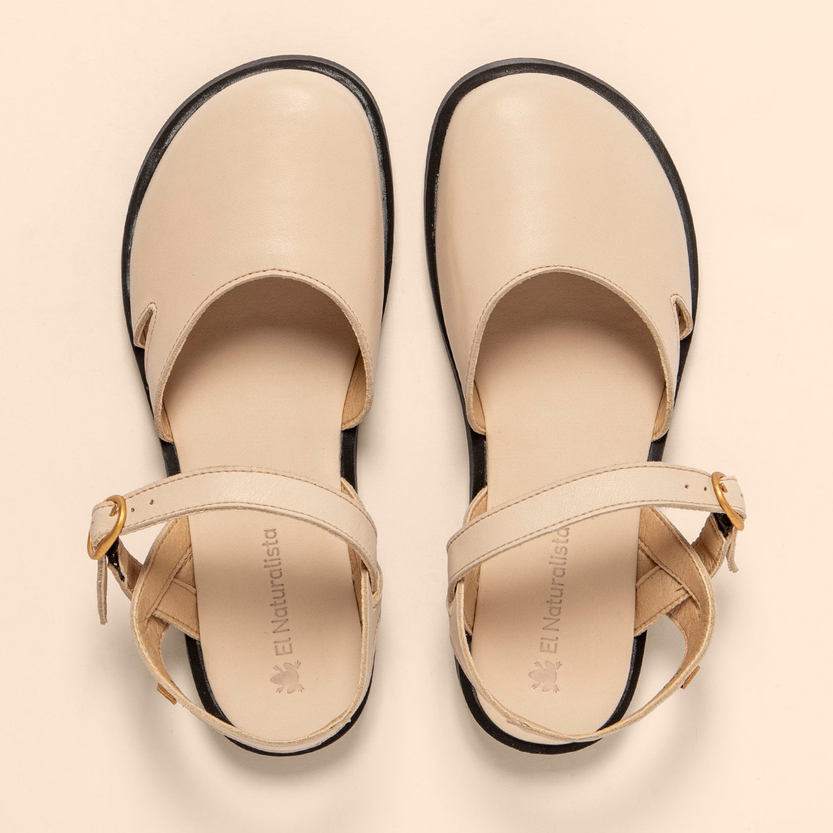 Sandalias N5874 SOFT NAPPA CREAM/ ARENISCA color Cream