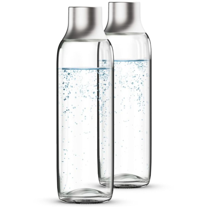 Bouteille BRITA pack 2 bouteilles 1L en verre sodaTRIO