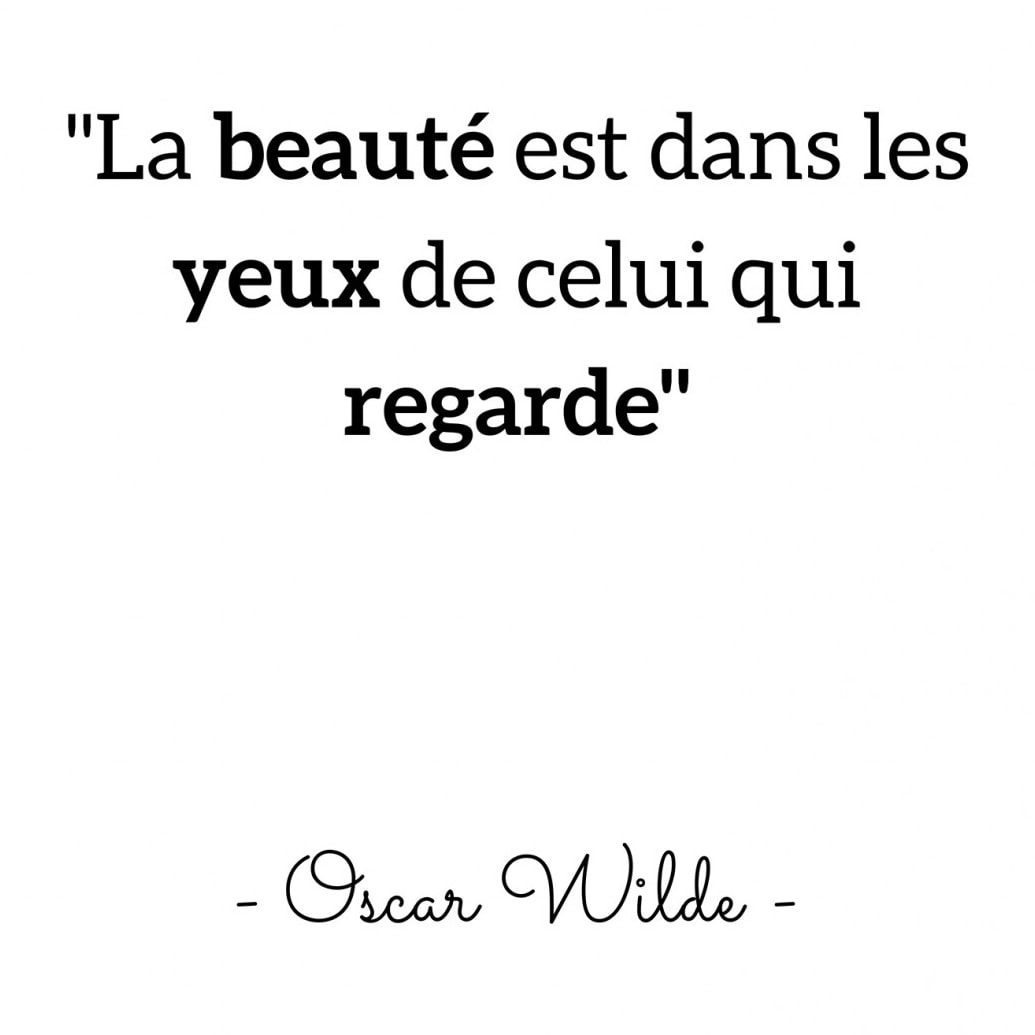 Affiche Oscar Wilde 'La beauté est dans les yeux...'