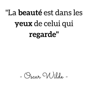 Affiche Oscar Wilde 'La beauté est dans les yeux...'