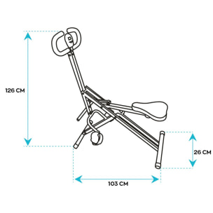 Body total crunch palestra panca power braccia glutei fitness incluso display