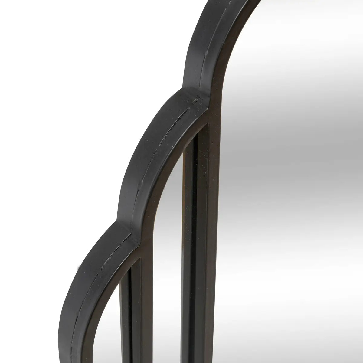 Miroir mural Benedita noir 100x50cm