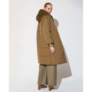 Giacca a vento con gilet in pelliccia sintetica