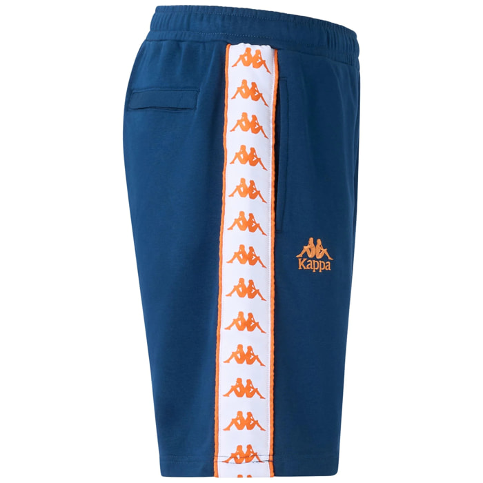 Kappa - Pantaloni Corti Uomo Blu - 222 Banda Oviedo