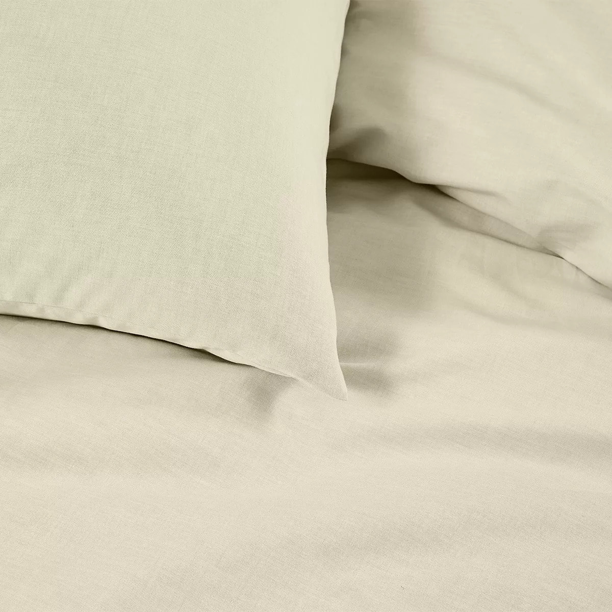 Housse de couette lin & coton 160 g/m² uni beige Le metis francais chanvre