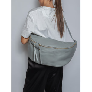 Borsa a tracolla da donna Made in Italy - Modello Caelia Plus - 100% pelle - 47.0 x 28.0 x 2.0 cm