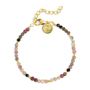 Pulsera Altea Dots Tourmaline Syra Acero Baño Oro