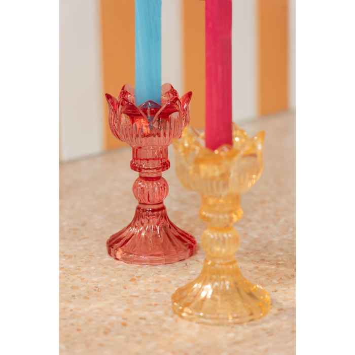 J-Line chandelier Rose Chaud - verre - mix - 3 pièces