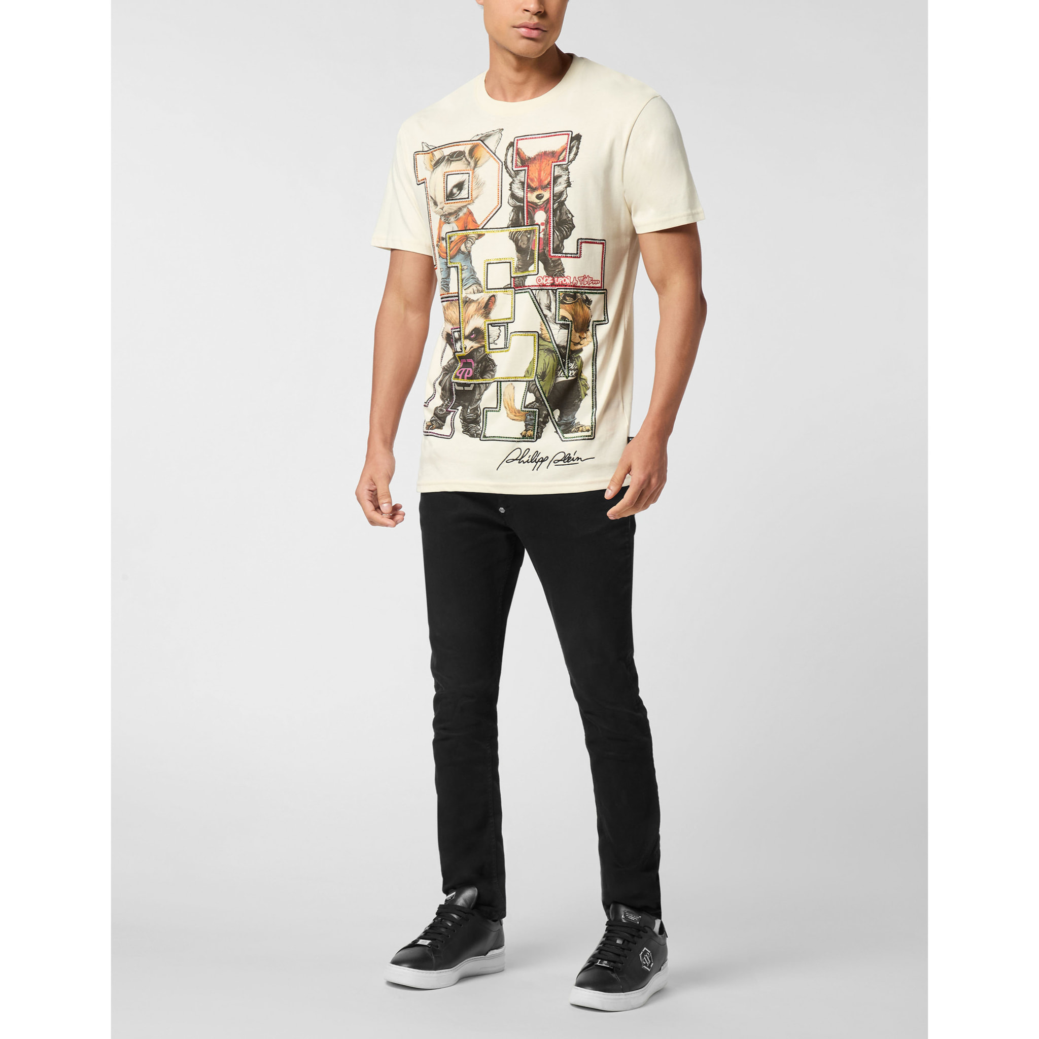 PHILIPP PLEIN Camiseta Cuello Redondo Ss COLLEGE