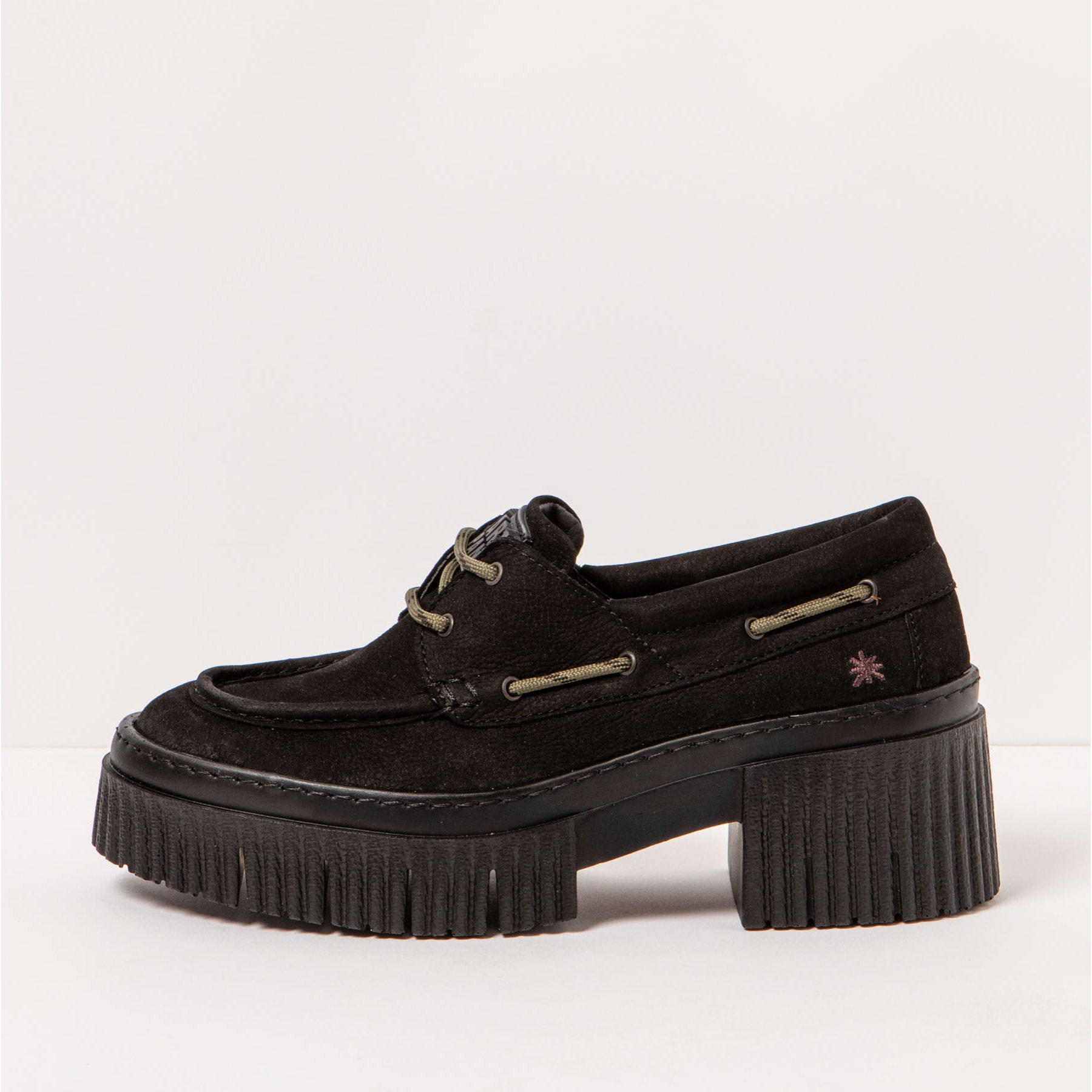 Zapatos con tacón 1379 NOBUCK BLACK/YORK color Black