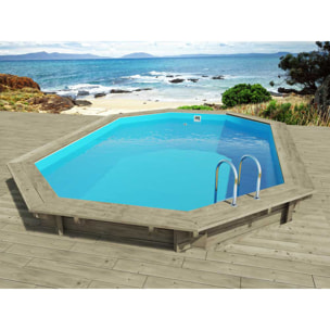 Piscine bois "Florida 145 " - 6.57 x 4.57 x 1.45 m