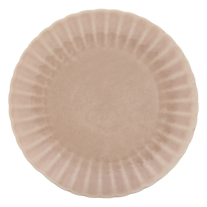 Lot de 4 ASS PLATE ROMY ROSE D26