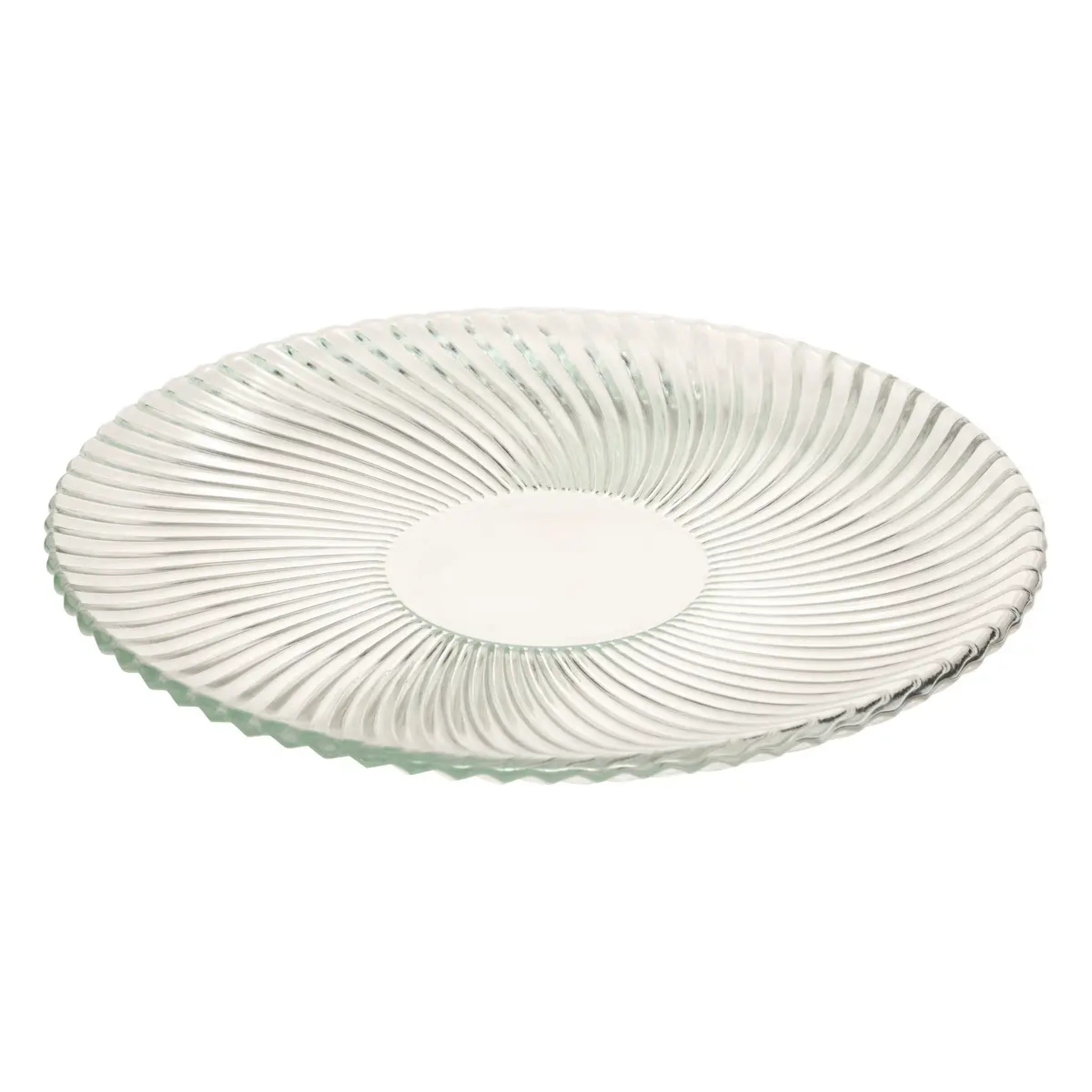Lot de 6 assiettes plates Odyssee transparent D26xH1,8cm