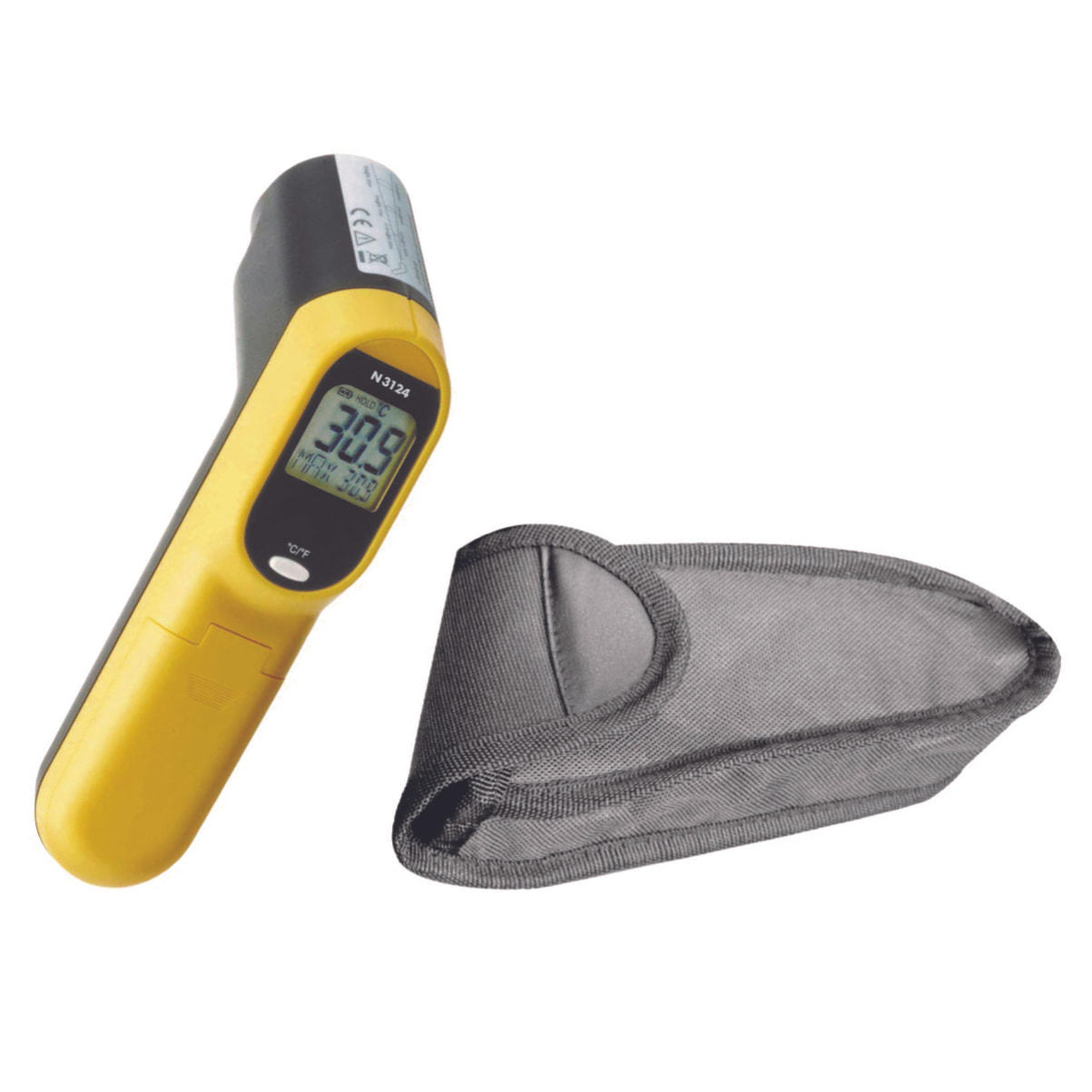 Thermomètre infra-rouge à visée laser -60° C +500° C + housse / précision 0,1°C