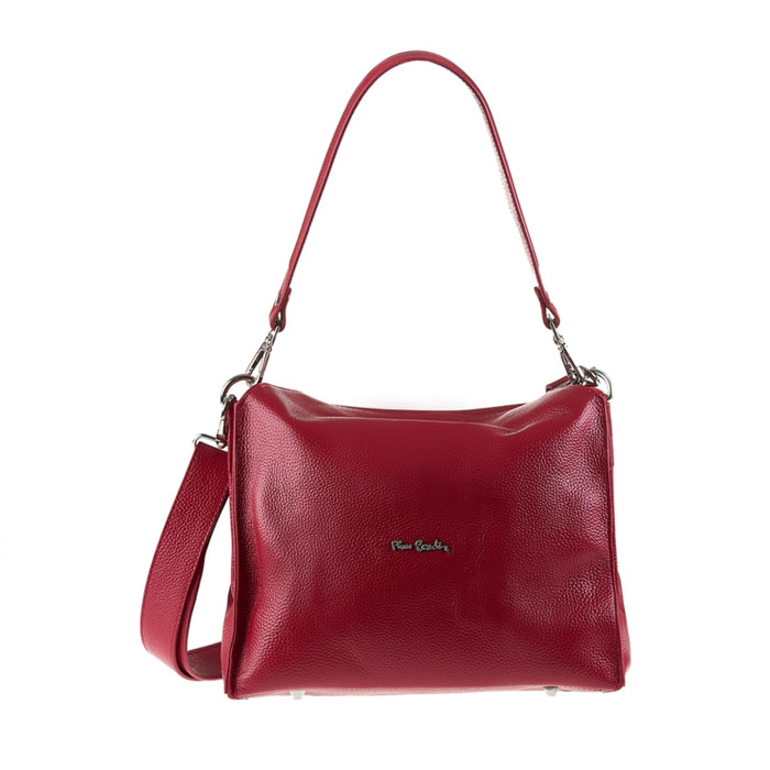 Borsa a spalla da donna Made in Italy - Modello Celeste Plus - 100% pelle - 28.0 x 24.0 x 15.5 cm