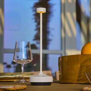 Lampe de table sans fil RUBY Blanc H25cm
