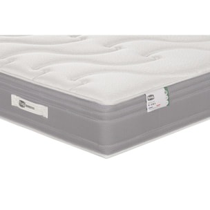 Ensemble LE PUISSANT matelas H25 ressort ensachés, mi-ferme, sommier