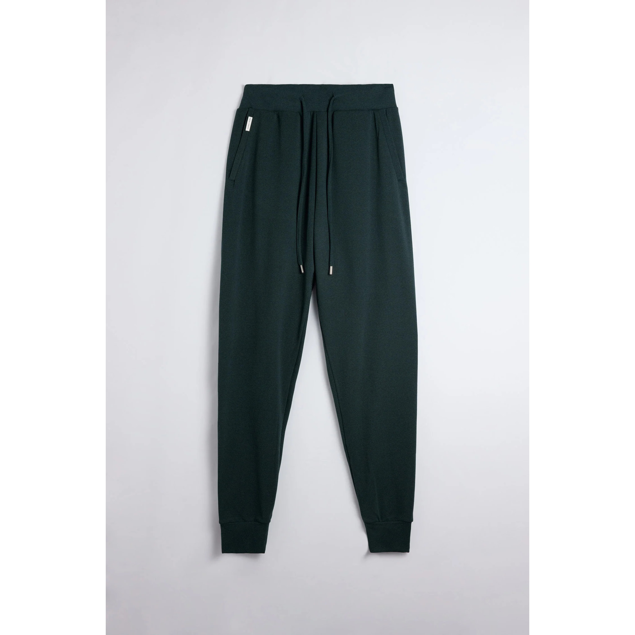 Pantaloni jogger testurizzati verde bottiglia