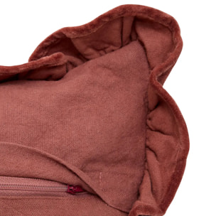 Coussin Mona rectangulaire 35x75cm rouge