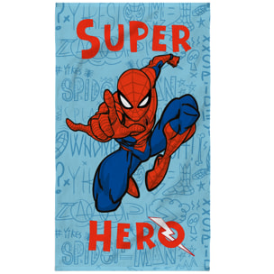Serviette de bain et de plage imprimée 100% coton, SPIDERMAN HOME SKETCHES