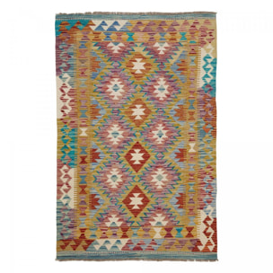 Tapis kilim ethnique authentique, tissé plat en laine, VIGUSIM