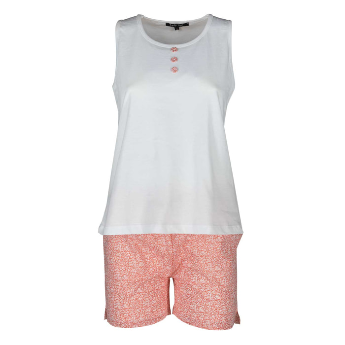 Pigiama leggero LADYLAW fiori rosa