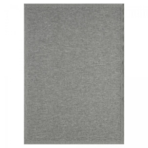 Tapis exterieur PUKET EX Gris 67x180 en polypropylène doux et soyeux