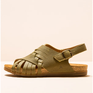 Sandalias N5246 SOFT GRAIN BASIL/ ZUMAIA color Basil