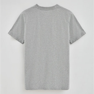 Pack hombre de tres camisetas en azul marino, blanco y gris vigoré con cuello redondo y bordado Rigby Go