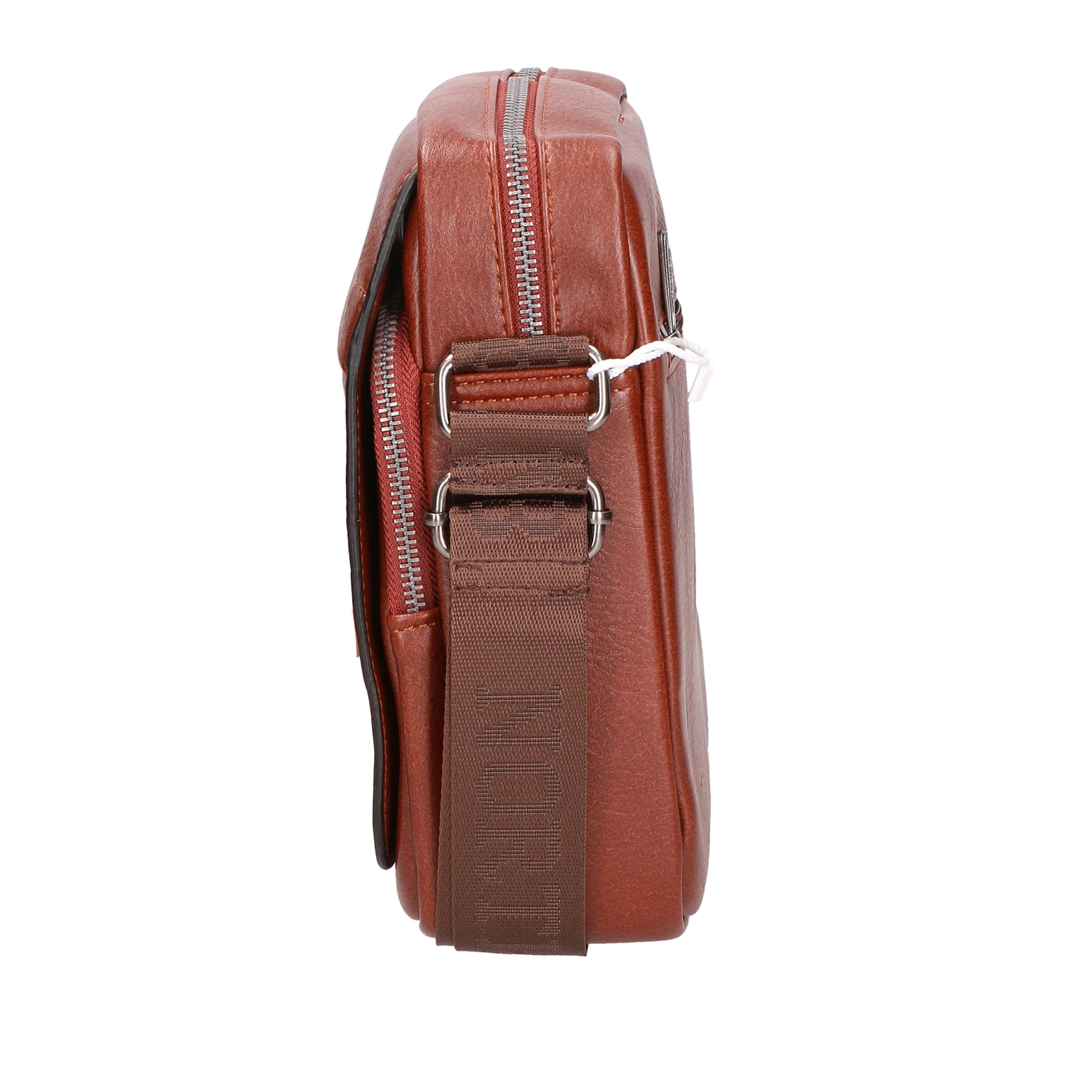 Borsa a tracolla da Uomo in Ecopelle Prodotto Vegano 19x23x7,5 cm