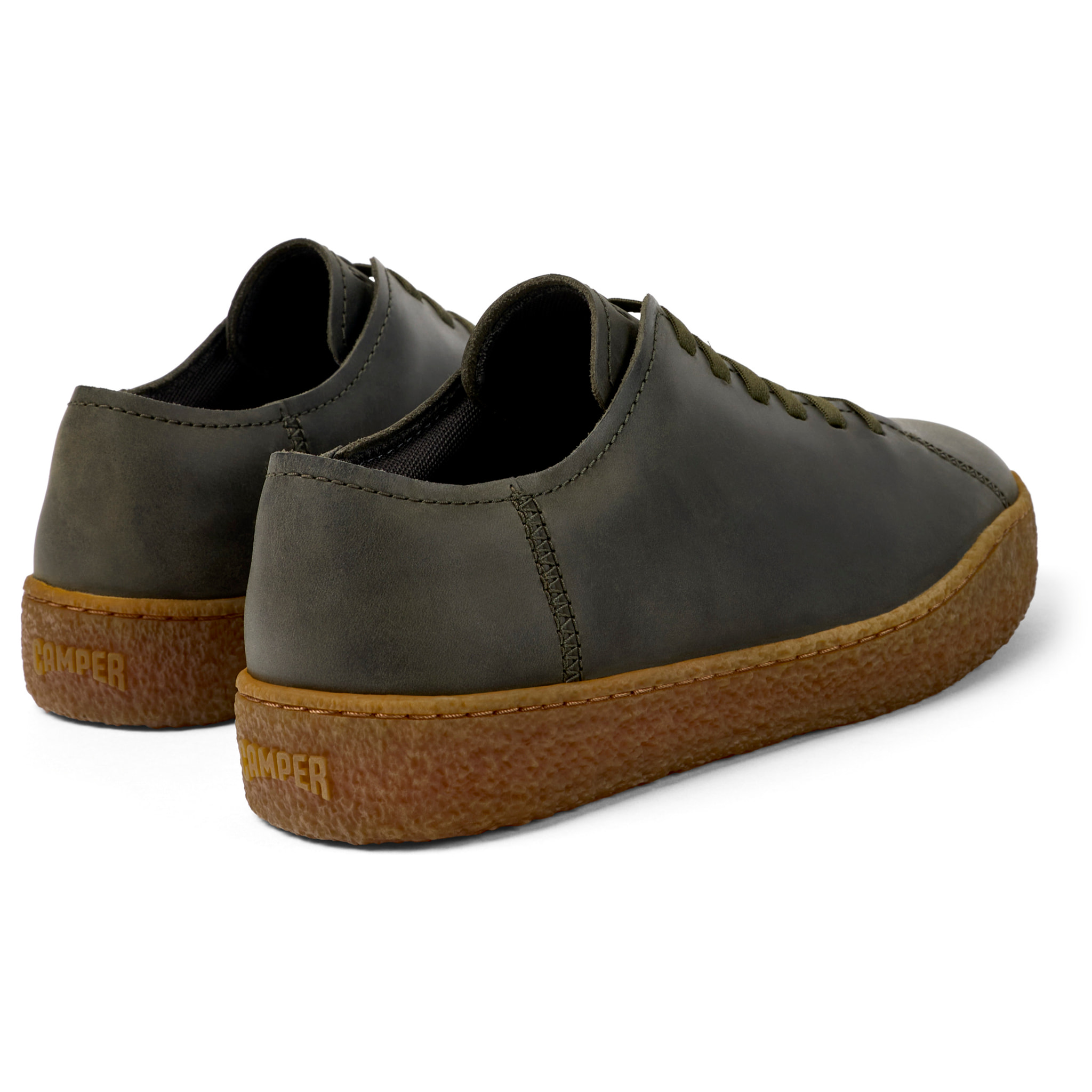 Sneakers - CAMPER Peu Terreno - Verde - Pelle nabuk