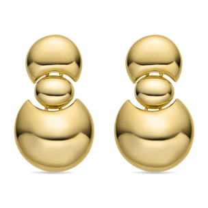 Pendientes acabado oro 18k