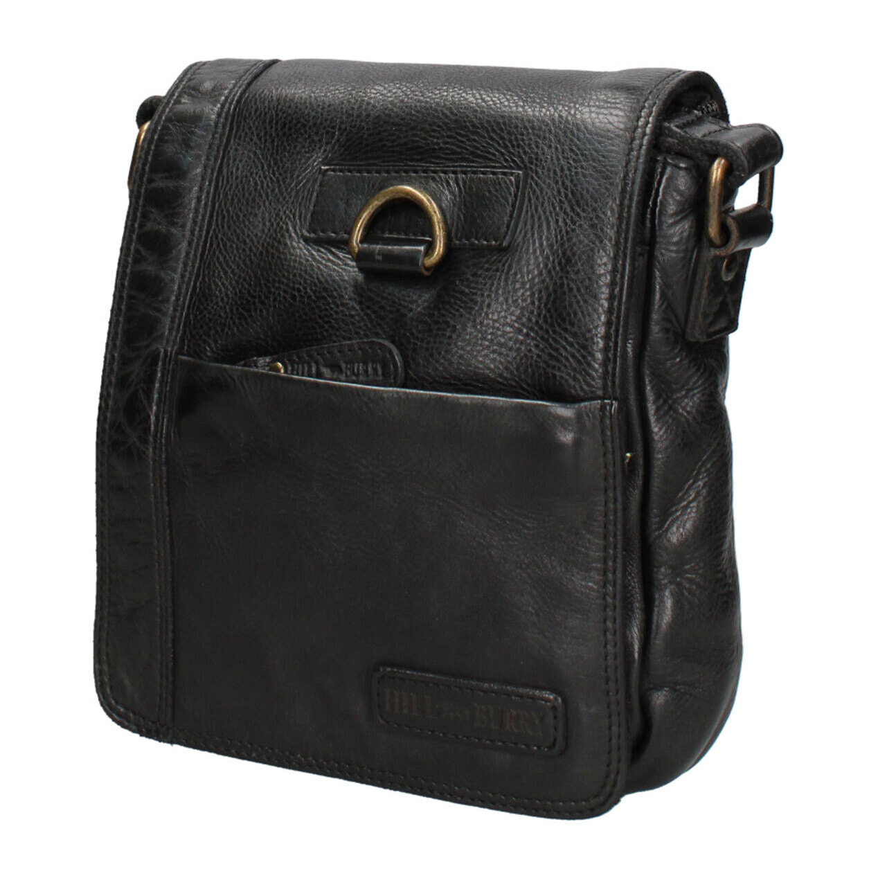 Borsa a tracolla  da uomo In Vera pelle Made in Italy 20x25x6 cm