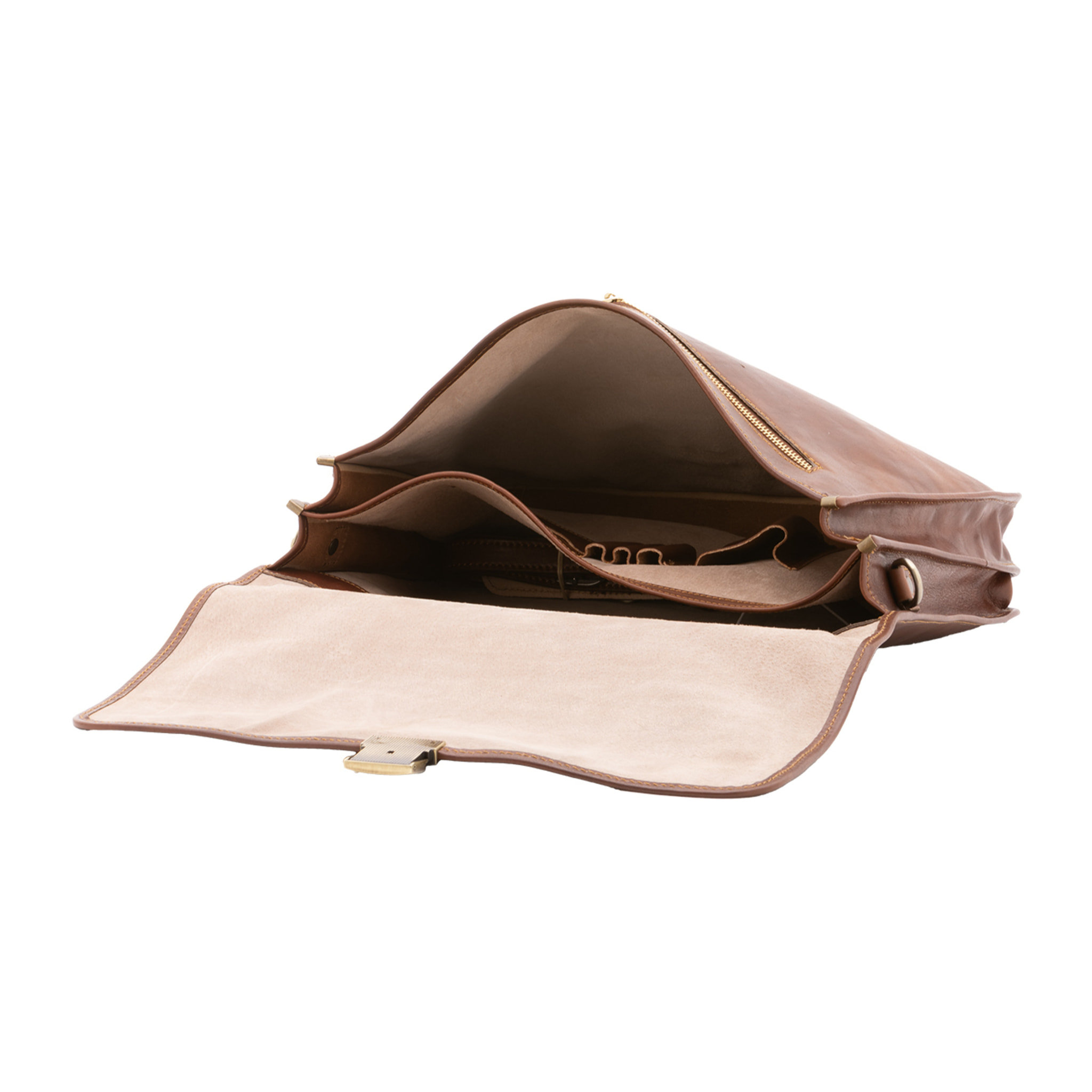 Borsa a mano  unisex In Vera pelle Made in Italy 40x30x6 cm