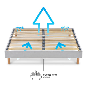 Sommier en kit Capitole | Gris clair