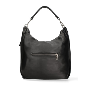 Borsa a spalla da donna Made in Italy - Modello Oriana Plus - 100% pelle - 36.0 x 40.0 x 12.0 cm