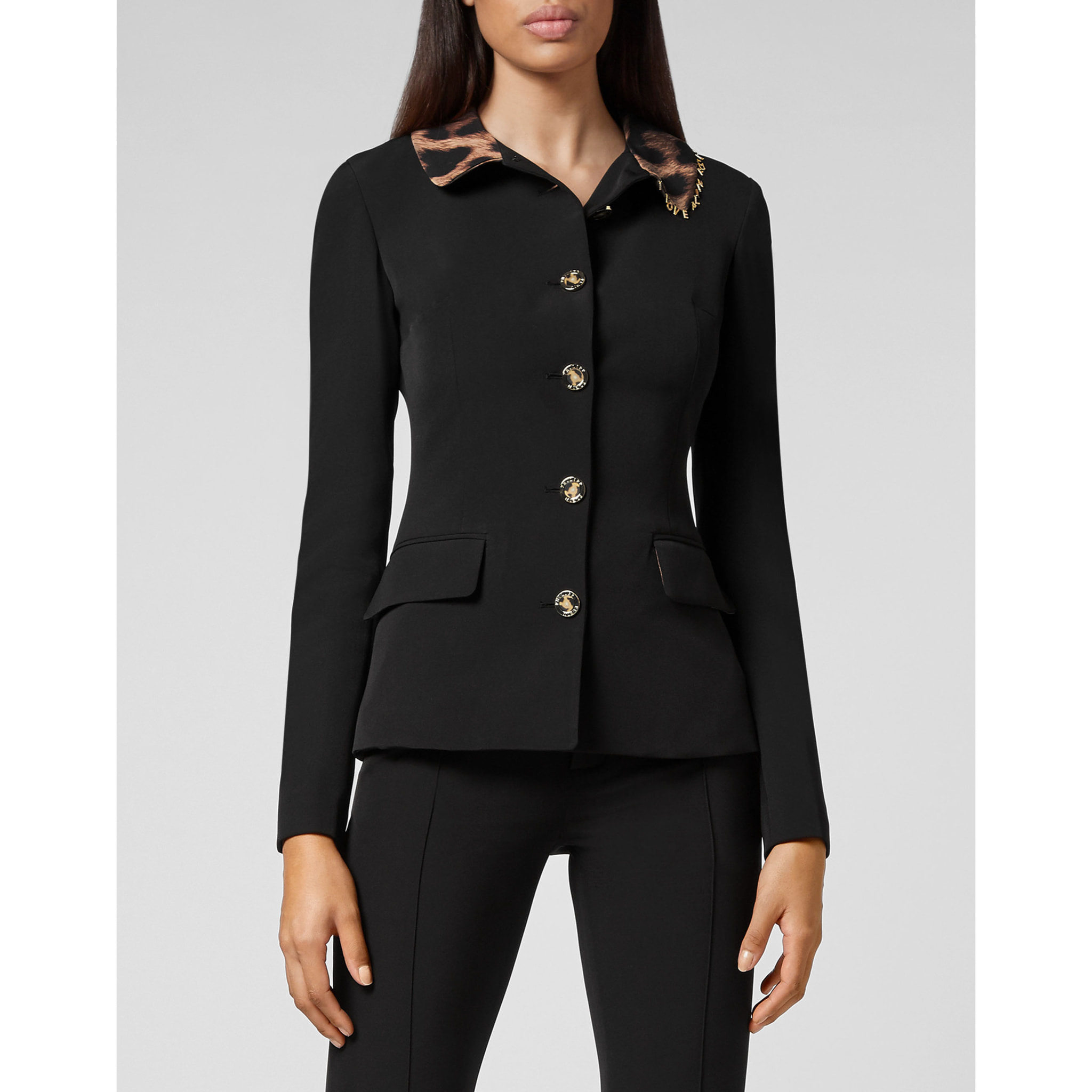 PHILIPP PLEIN Blazer LEOPARD