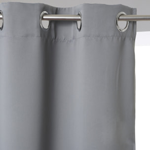 Rideau occultant gris 140x260cm